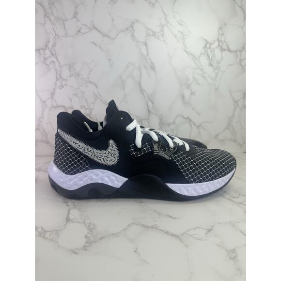 Nike Renew Elevate II Basketball Sneaker White Black CW3406-004 Mens Size 11.5 - Picture 4 of 5